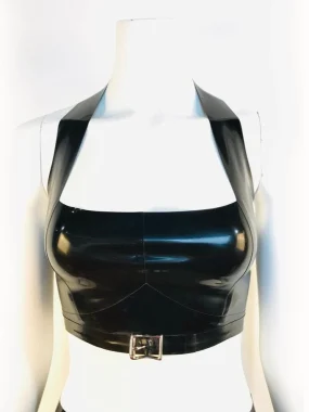 Latex Square Crop Top