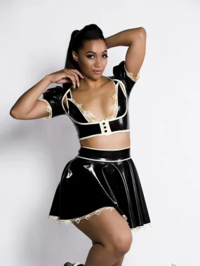 Latex Maid Top