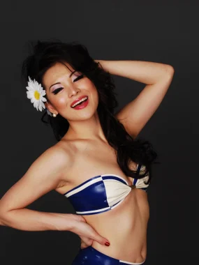 Latex Sailor Bandeau