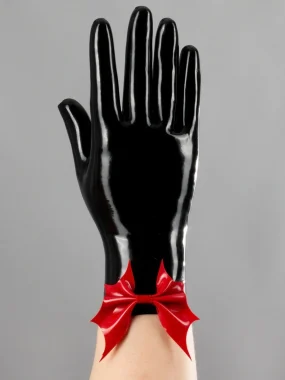 Latex Gloves With Bat Bows