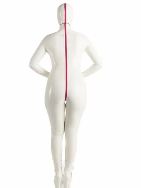 Latex Women's catsuit for nurse