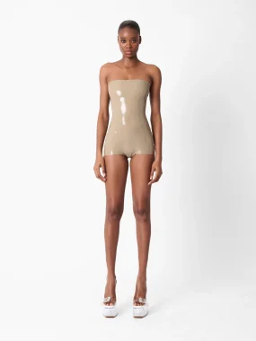 Latex Downtown Playsuit Taupe