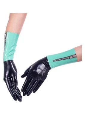 Latex Acquiesce Zipper Rubber Gloves