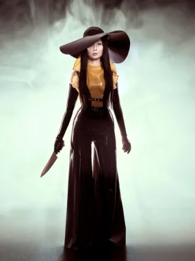 Latex INCISO Trousers with Straps