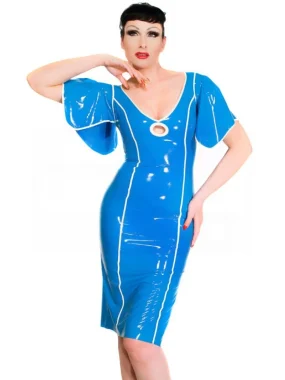 Latex Dress with trim