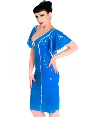 Latex Dress with trim
