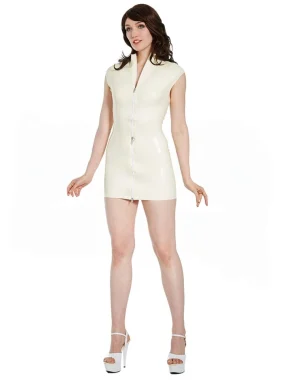 Latex Peek a boob Dress