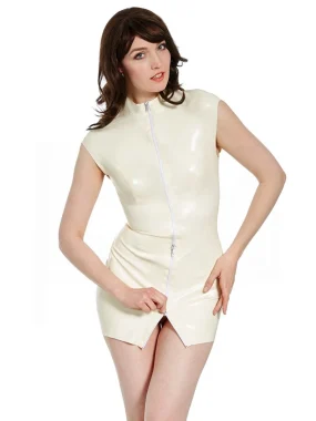 Latex Peek a boob Dress