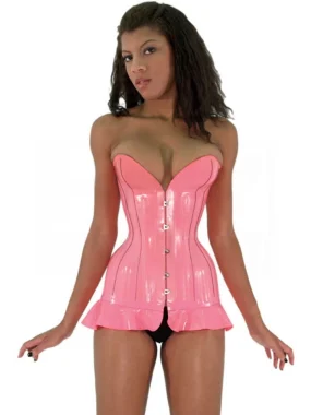 Latex mini CORSET DRESS