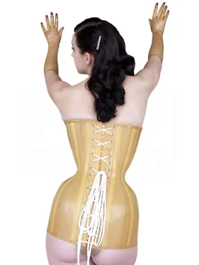 Latex Extra long corset