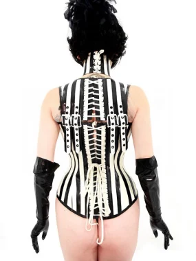 Latex corset with shoulder part