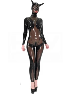 Latex Devil catsuit