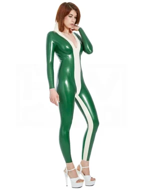 Latex Bi-coloured Catsuit