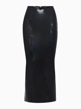 Latex Maxi Skirt