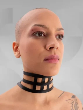 Latex Grid Choker