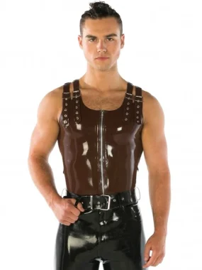 Latex Twin buckle Rubber Vest Latex Twin buckle Rubber Vest