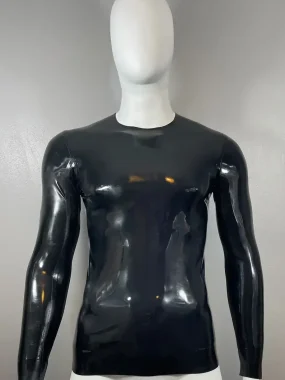 Long Sleeve Crew Neck Latex T-Shirt