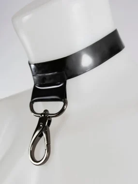 Latex Choker With Gun Metal Clasp Latex Choker With Gun Metal Clasp