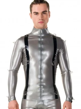 Latex Attitude Rubber Jacket Top