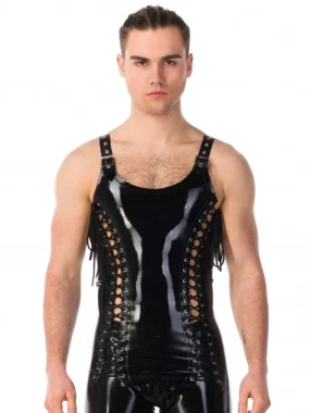 Latex Piped Contrast Rubber Vest