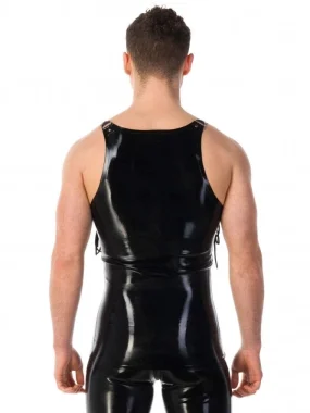 Latex Piped Contrast Rubber Vest