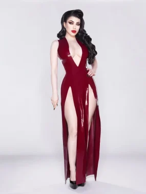 Latex Floor Length Gown